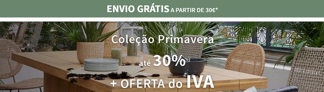 la redoute desconto código sem iva primavera